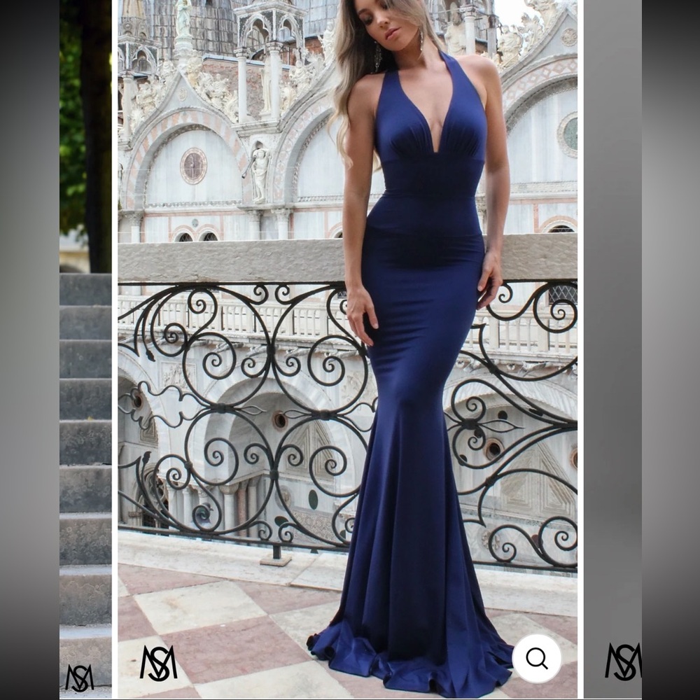 STUDIO MINC Navy Blue Mermaid Dress